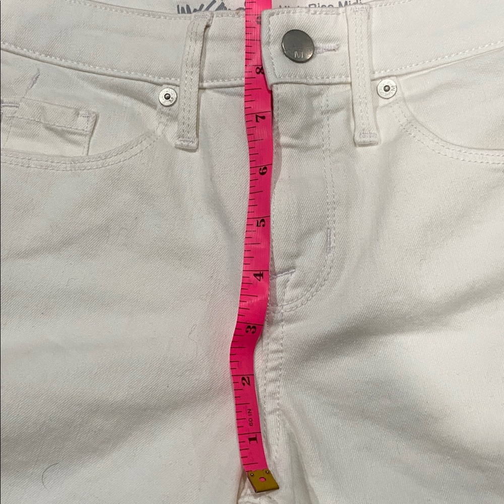 White Jean Shorts for Women - Picture 6 of 8